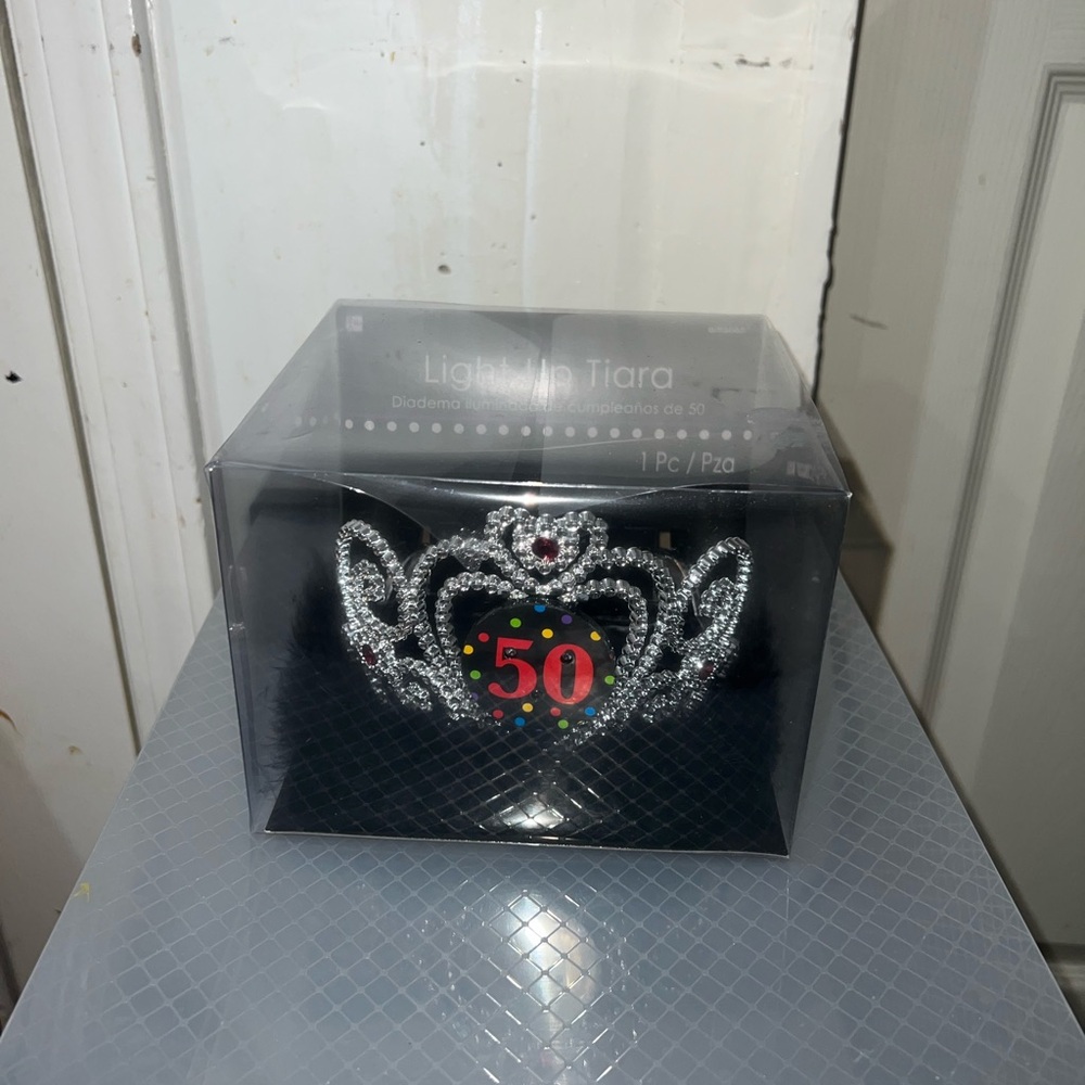 Amscan Light-Up Tiara with Red Details